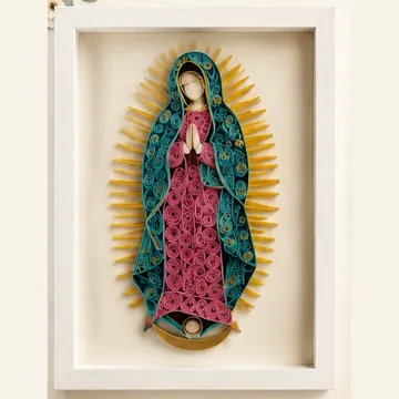 Virgen de Guadalupe en quilling